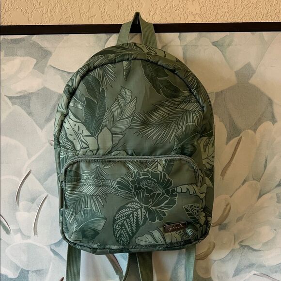 Victoria's Secret Handbags - VS Pink Green Floral Mini Backpack